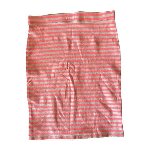 Old Navy Pink and Gray Striped Pencil Skirt - Picture 1 of 2